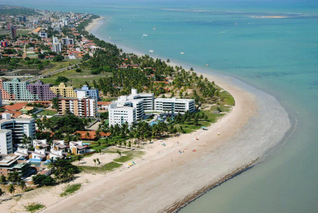 Praia de Ponta de Campina, local das aulas de kitesurf